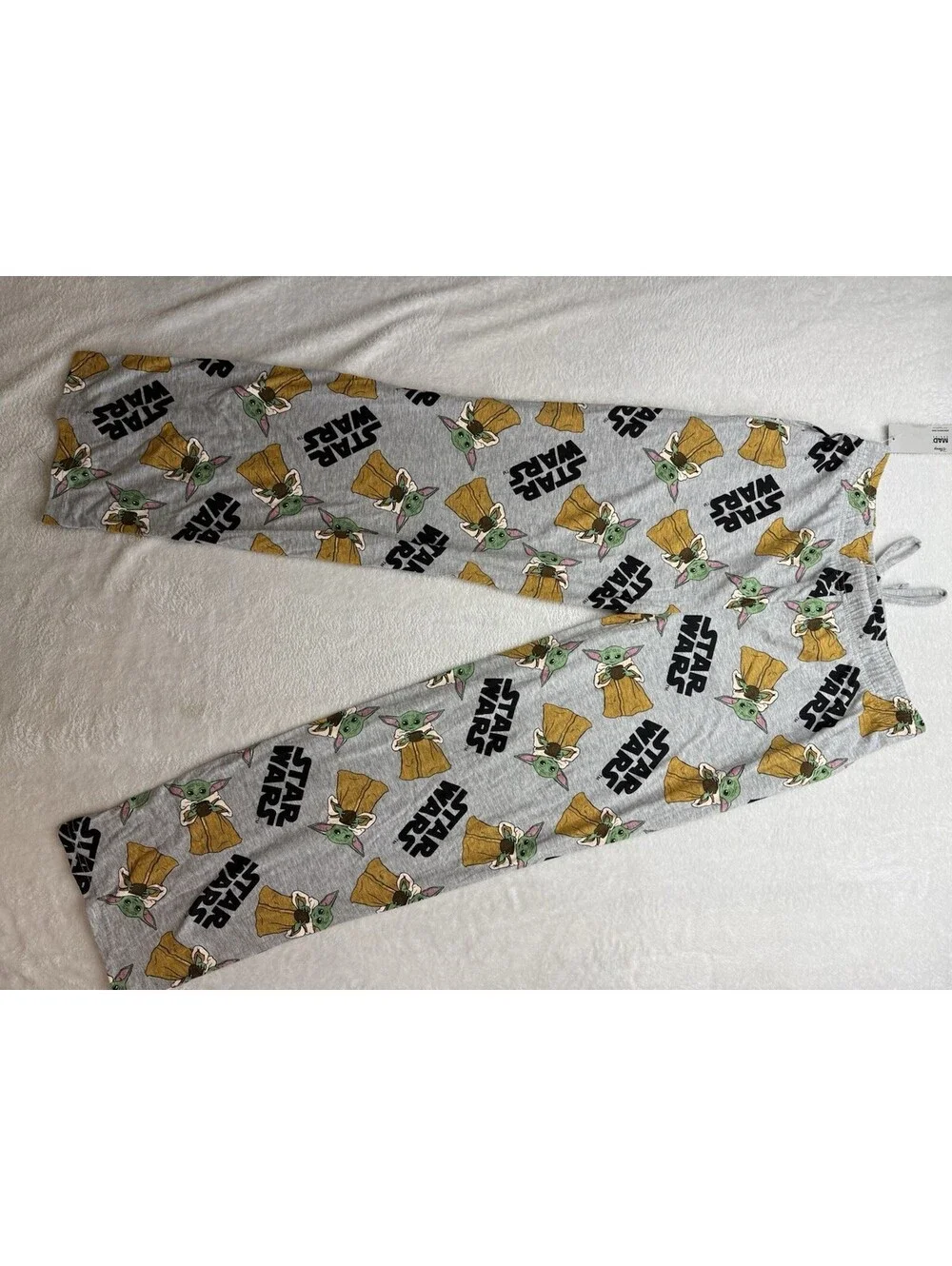 Star Wars Mandalorian Baby Yoda Sleep Pants PJs W/ Pockets Adult Men's M NWT